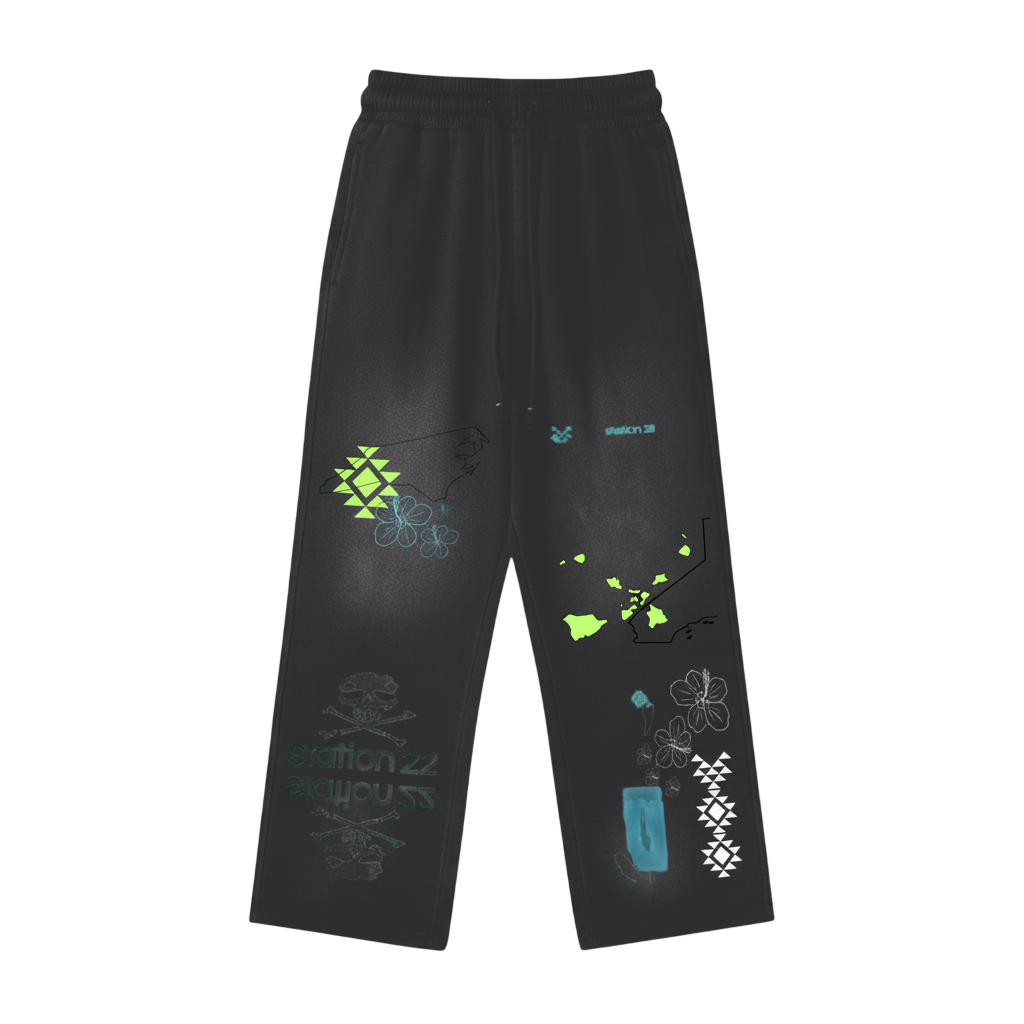 Sunfade Loose Fit Cotton Sweatpants